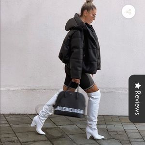 Thigh High White Boots